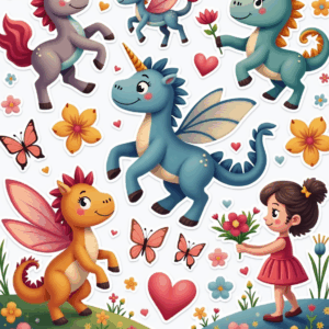 Kids Stickers - Sheet v46